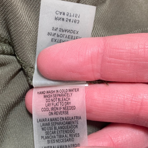 😍Best Price😍NWT Kensie Olive Green Boat Neck Tie Waist Shift Dress Short Sleeves - Picture 11 of 13